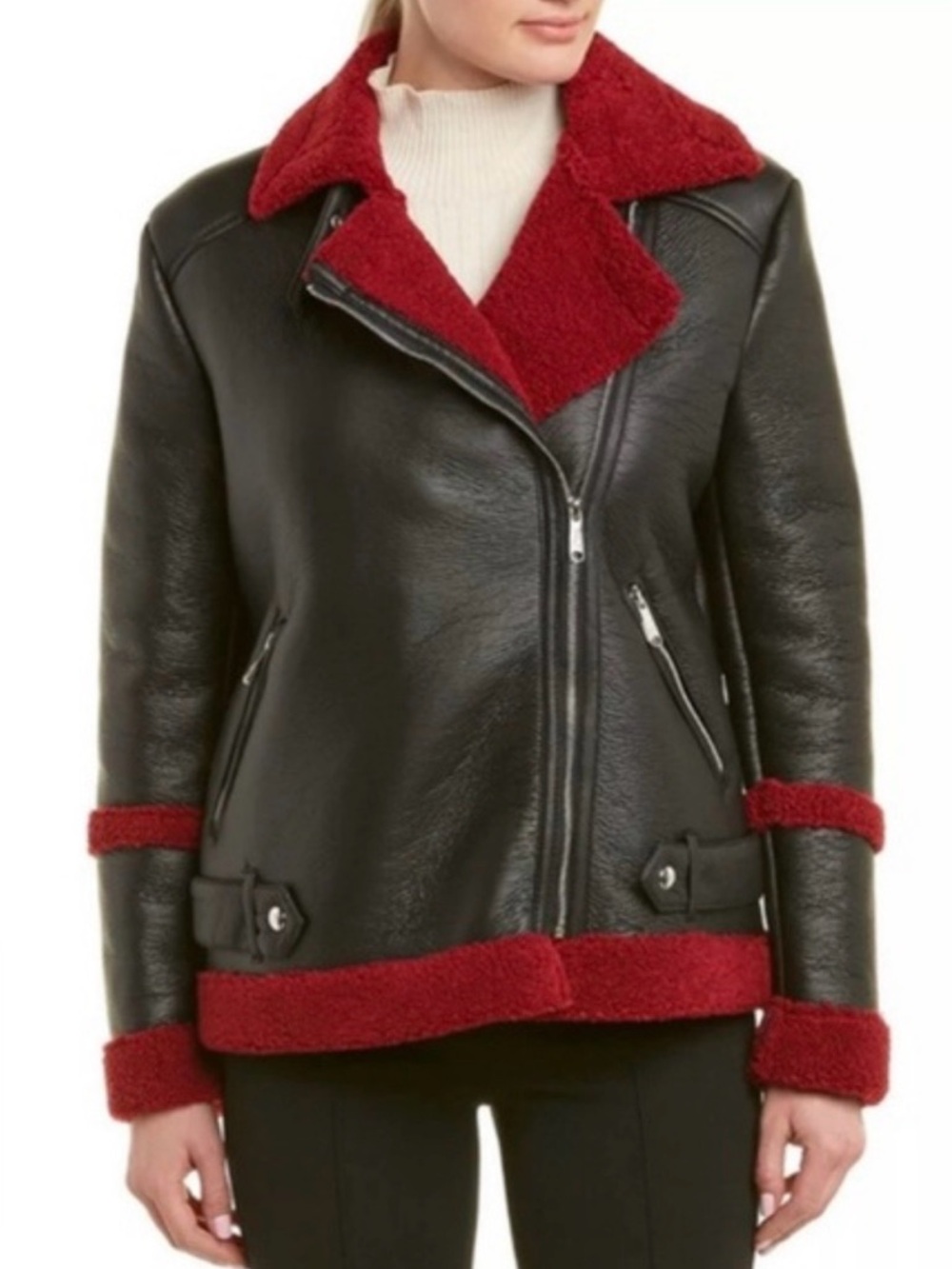 Sam Edelman Women's Leather Jacket - Women's Size Small